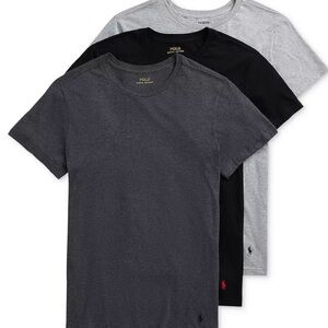 Polo by Ralph Lauren Men's T-Shirt 3- Pack Black, Gray, and White new in box